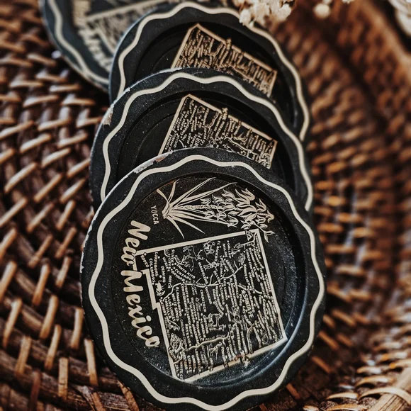 Vintage New Mexico Souvenir Coasters Set - Picture 2 of 4